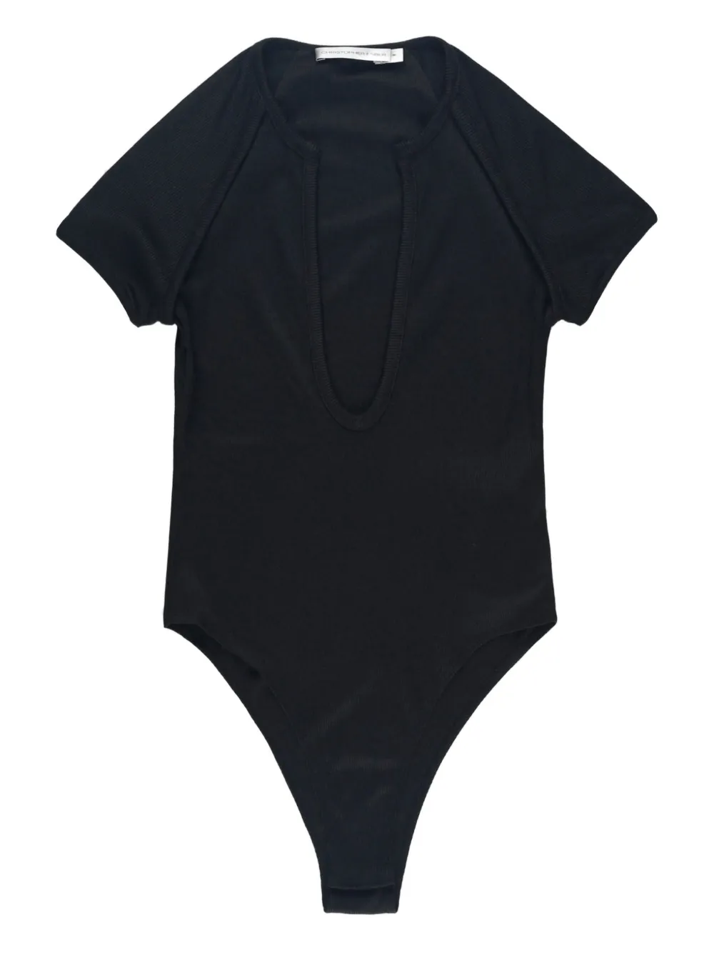 Christopher Esber V-neck Bodysuit In Black