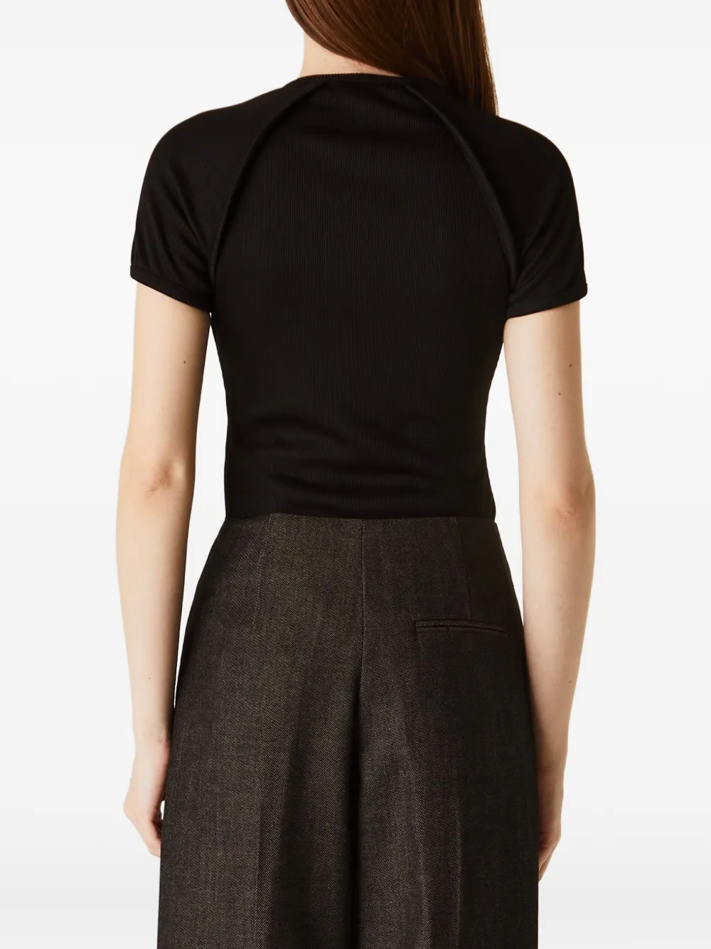 Christopher Esber V-neck Bodysuit In Black