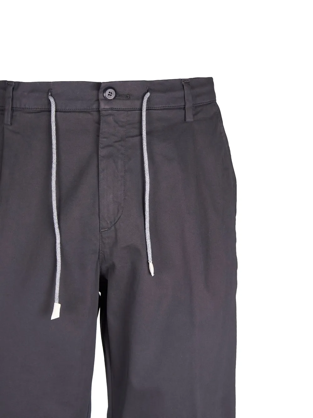 Eleventy pleated drawstring tapered trousers - Zwart