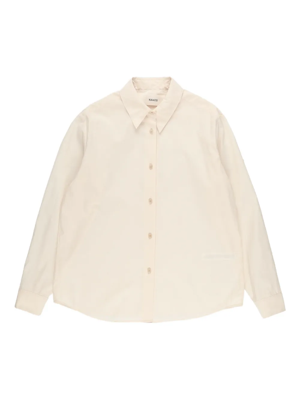 Khaite Argo Button-down Shirt In Neutral