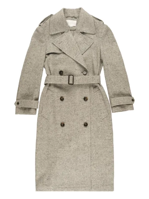 Stella McCartney herringbone belted coat