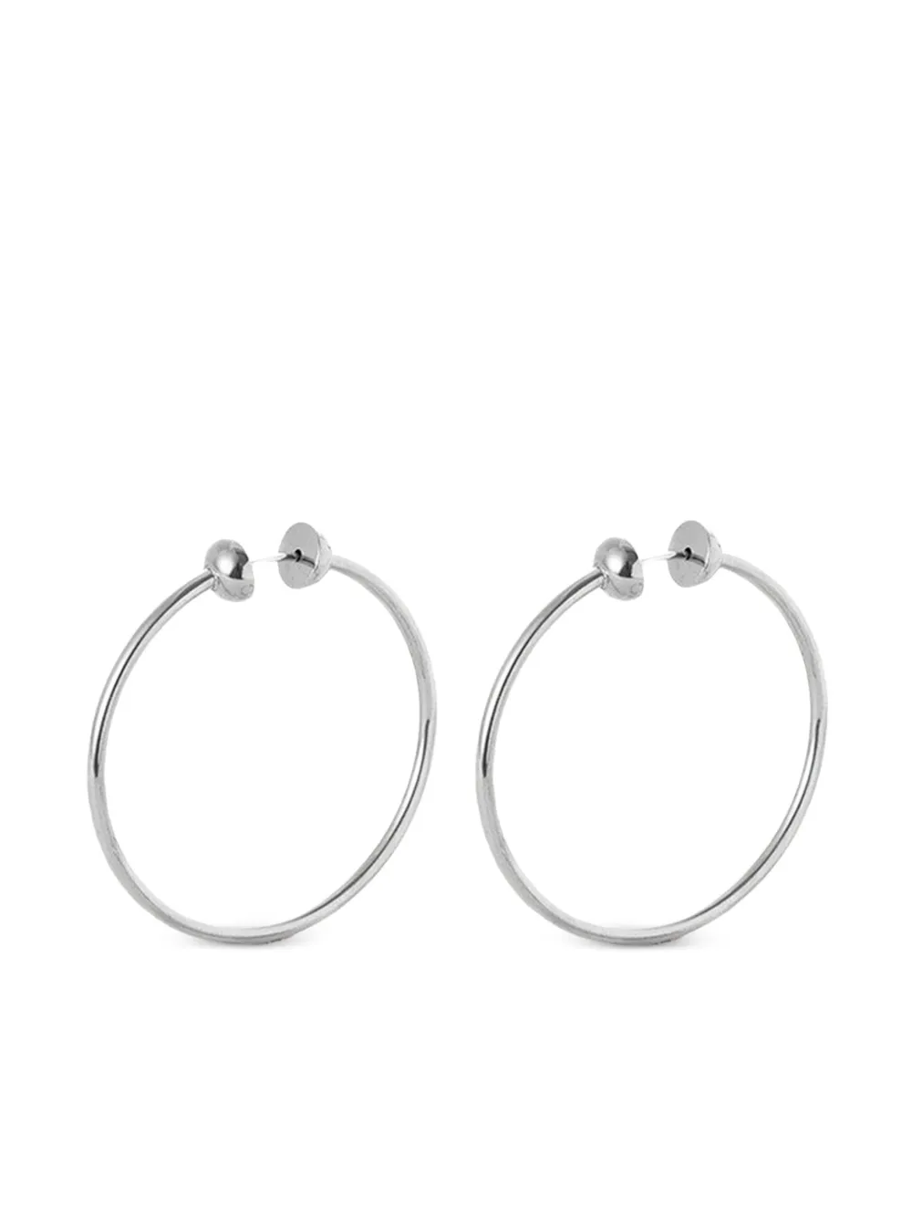 Icon ball-detailed hoop earrings