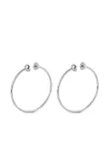 Jenny Bird Icon ball-detailed hoop earrings - Silver
