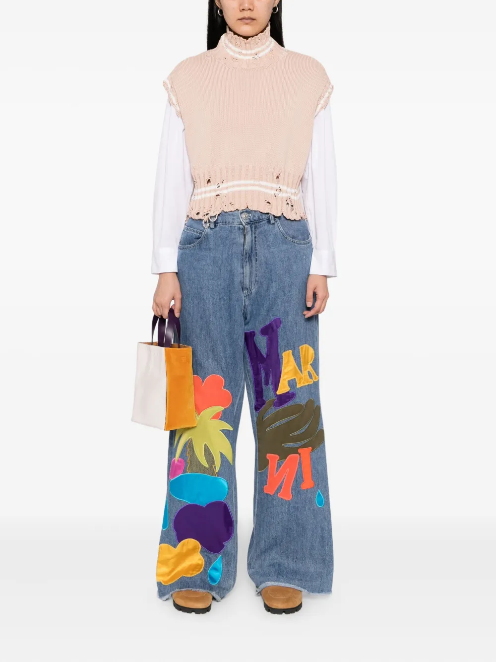 Marni Katoenen top Roze