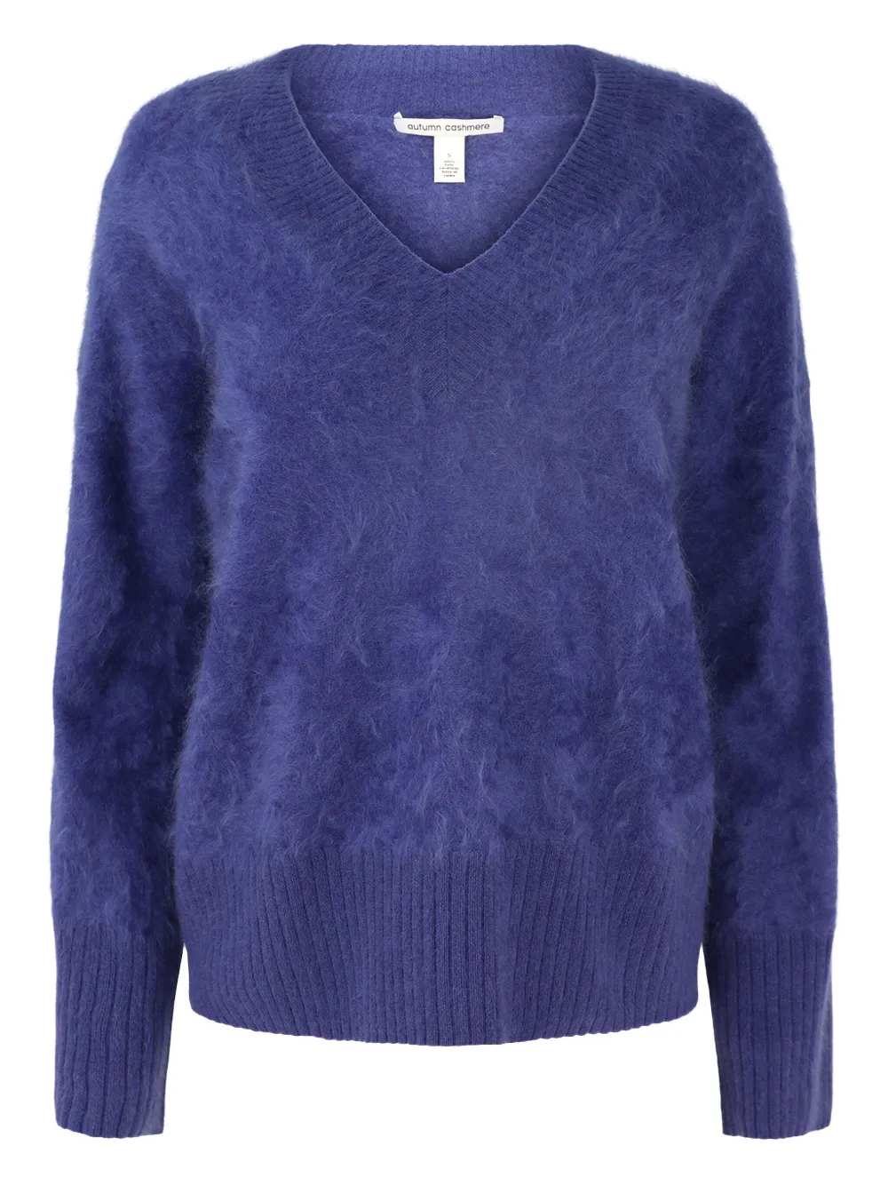 Autumn Cashmere Brushed V-neck Sweater In Blue