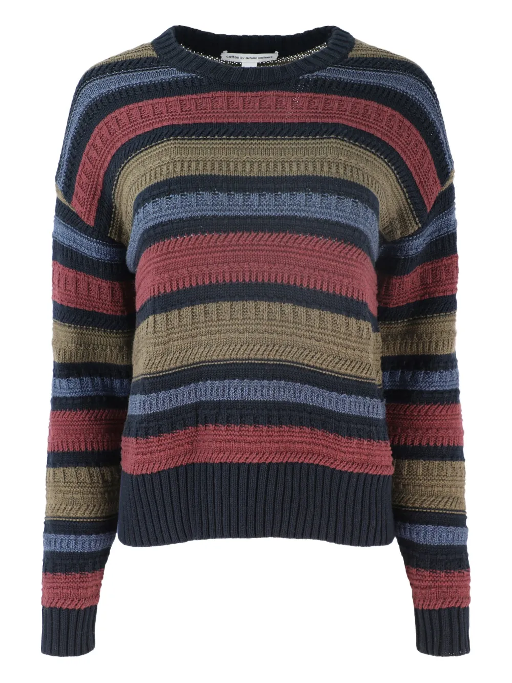 Autumn Cashmere striped crew-neck sweater | Blue | Image 1