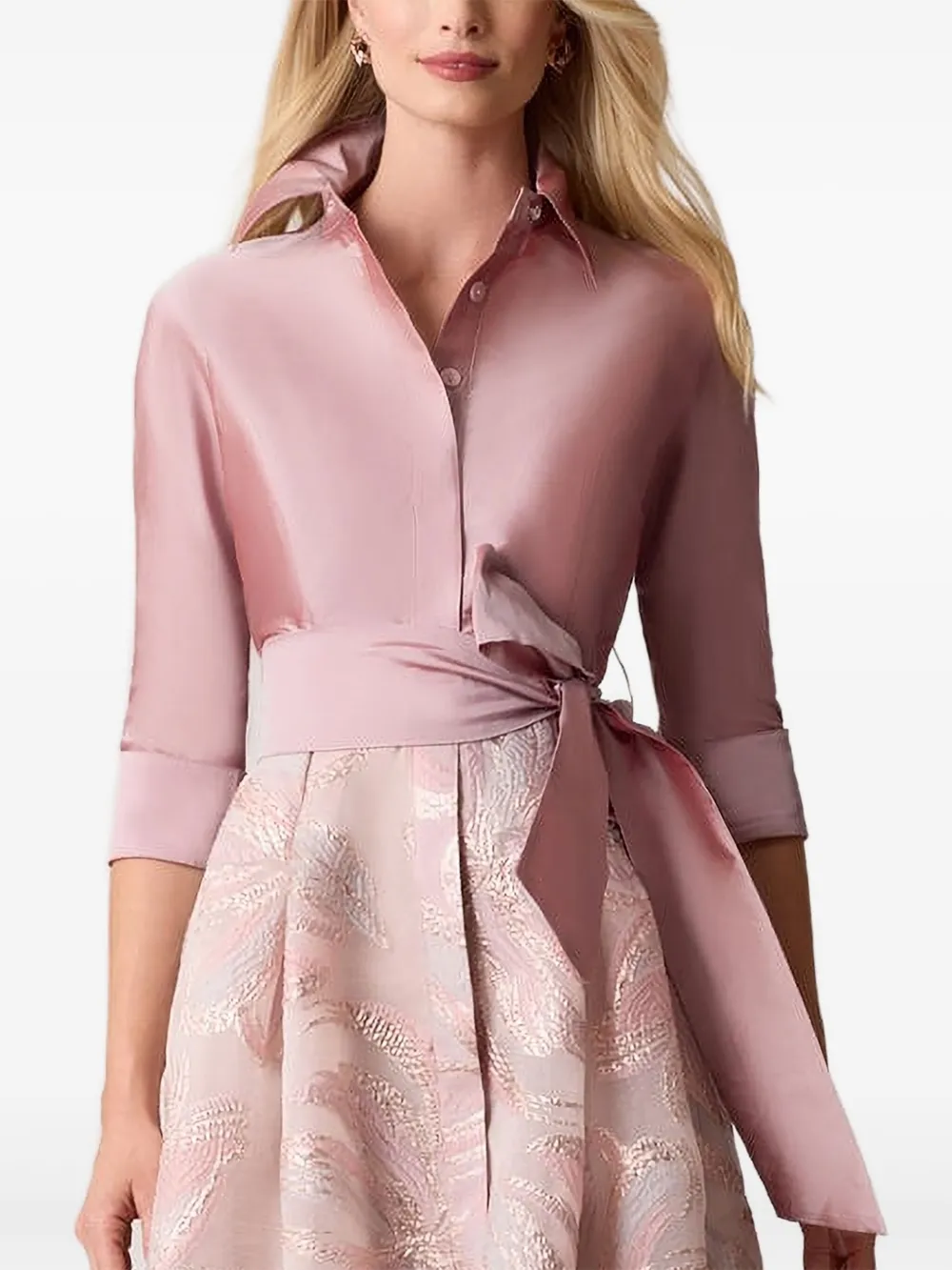 Teri Jon Blousejurk met pailletten - Roze
