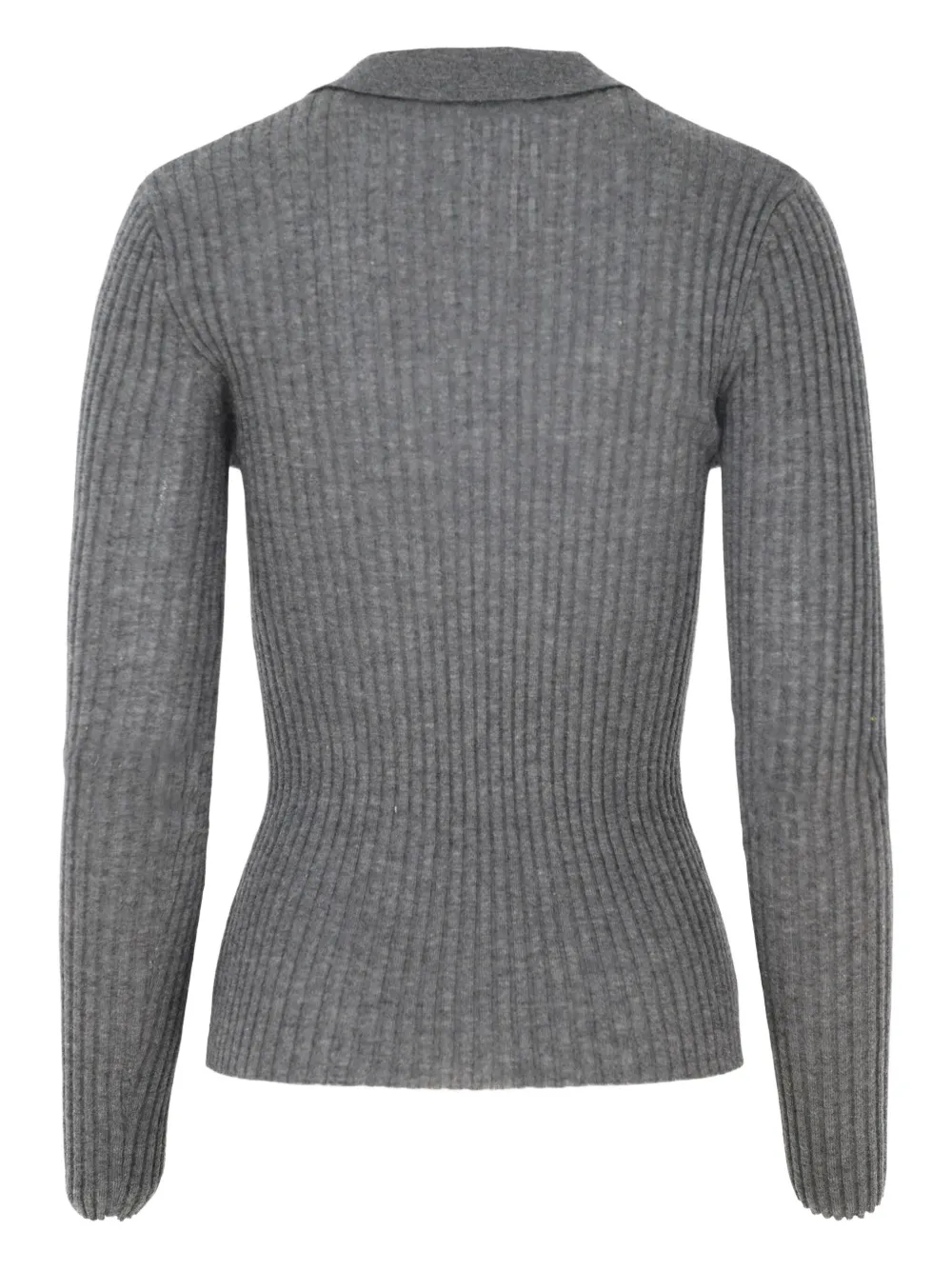 Autumn Cashmere ribbed-knit collared sweater | Knitted Sweaters | Image 2
