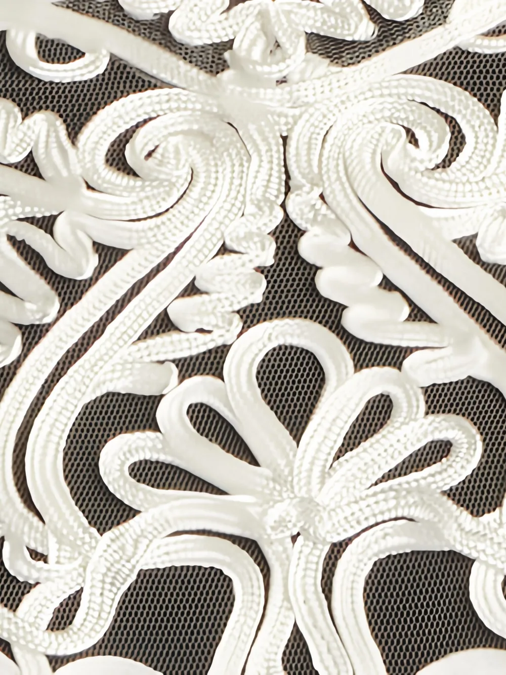 Tadashi Shoji Maxi-jurk met geborduurd kant Zwart