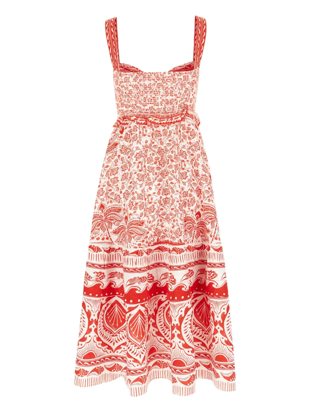FARM Rio The Red River Ride print midi dress - Rood