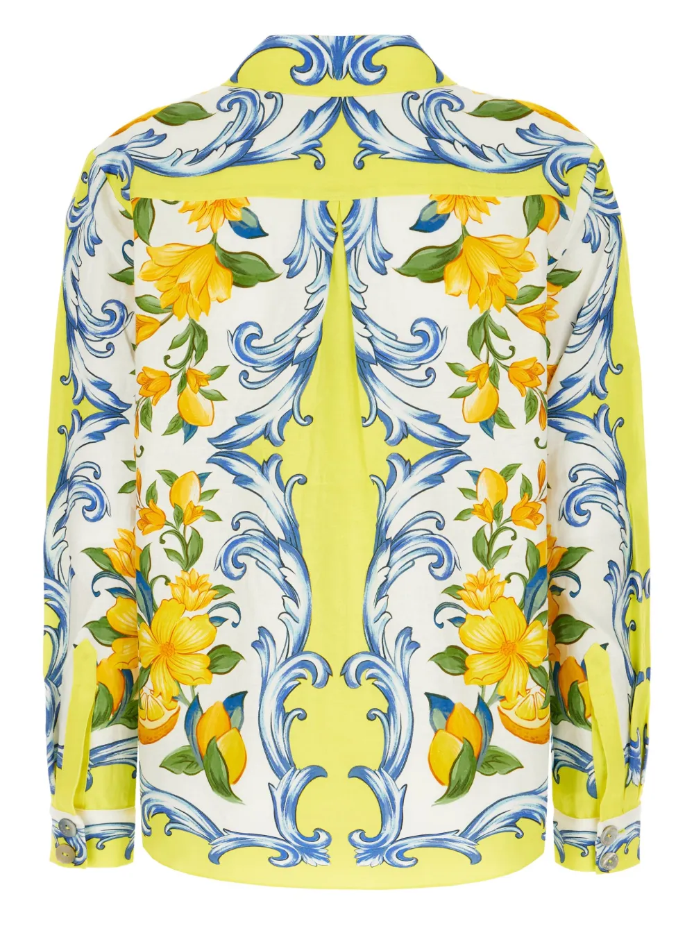 FARM Rio Sicily Scarf printed shirt - Geel