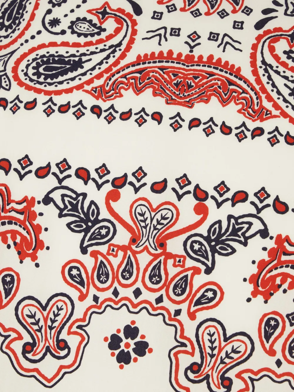 Weekend Max Mara Paisley-print Balloon Sleeve Shirt In White