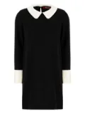 Max Mara peter-pan long-sleeve mini dress - Black