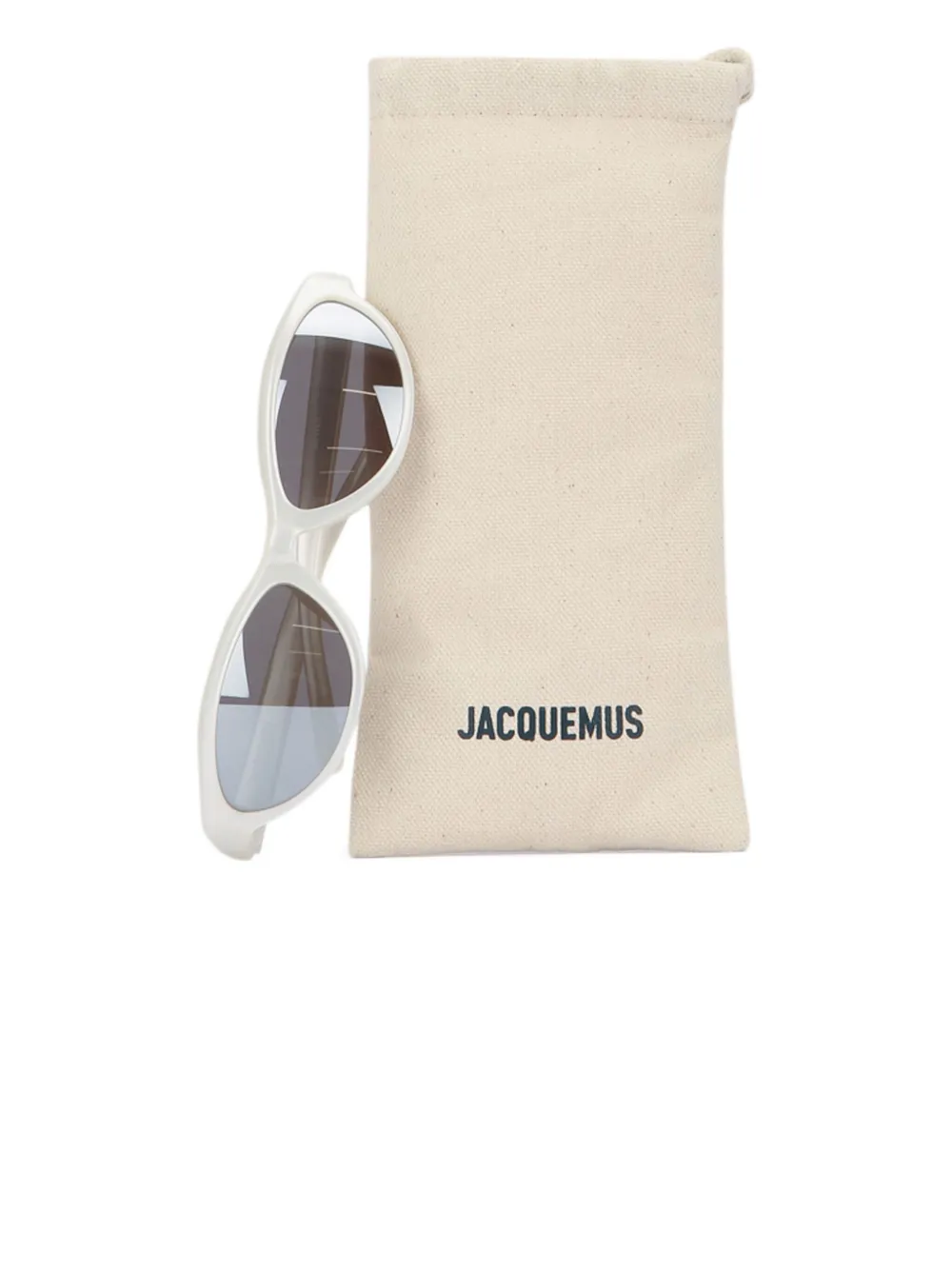Jacquemus The Curvo cat-eye sunglasses Beige