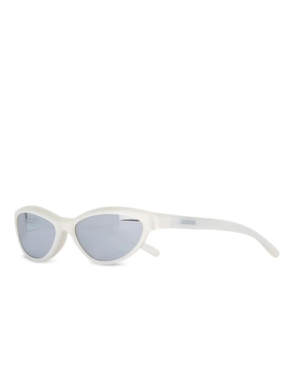 Jacquemus The Curvo zonnebril met cat-eye montuur - Beige