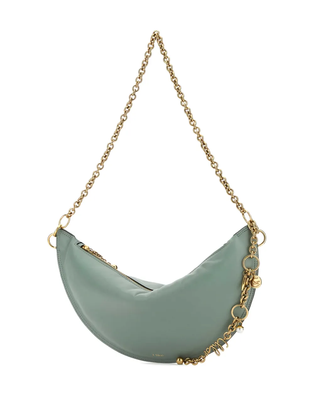 Chloé Icons wassende schoudertas met ketting Groen