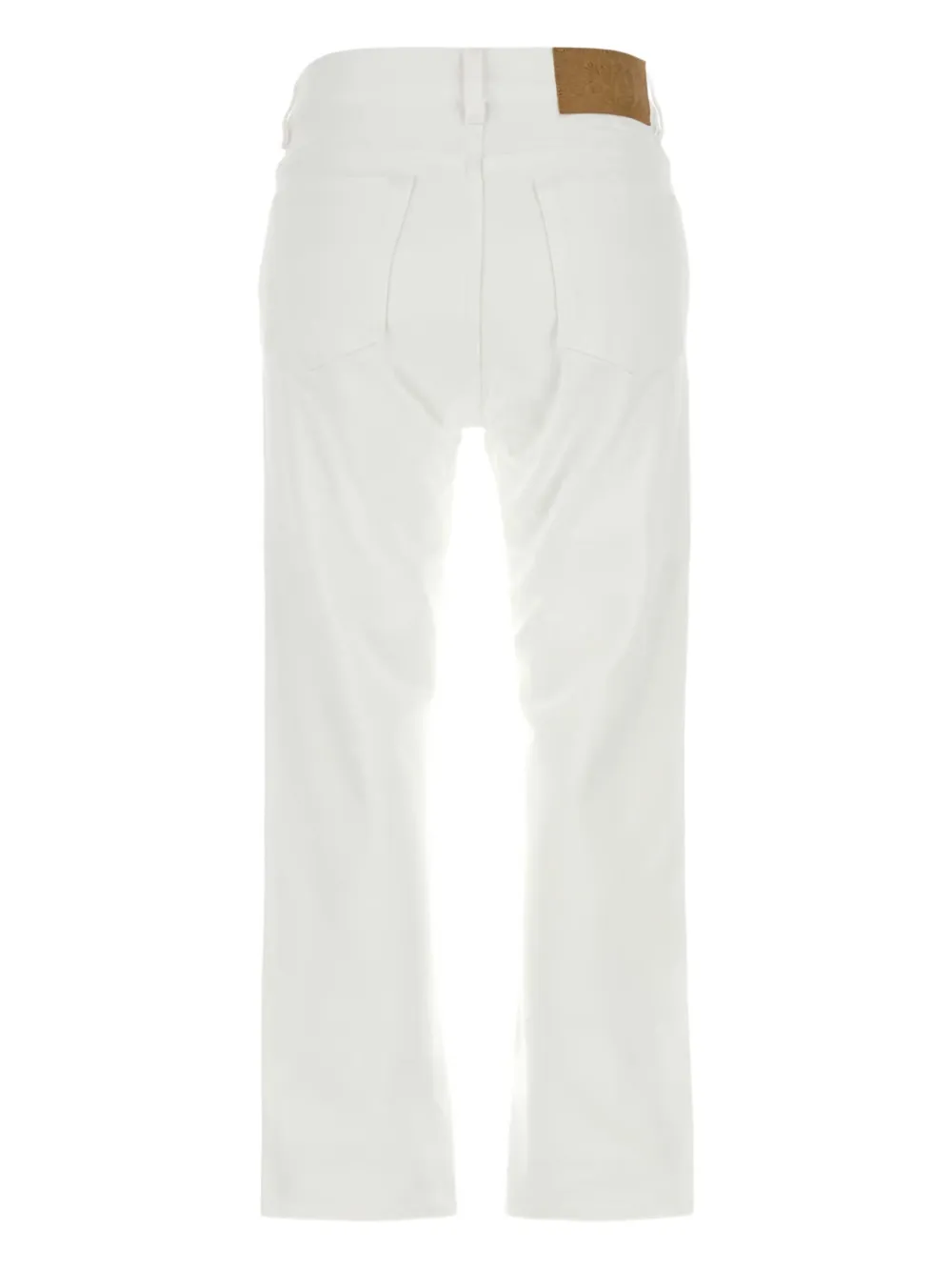 Blazé Milano Denim Jeans Featuring Belt Loops In White