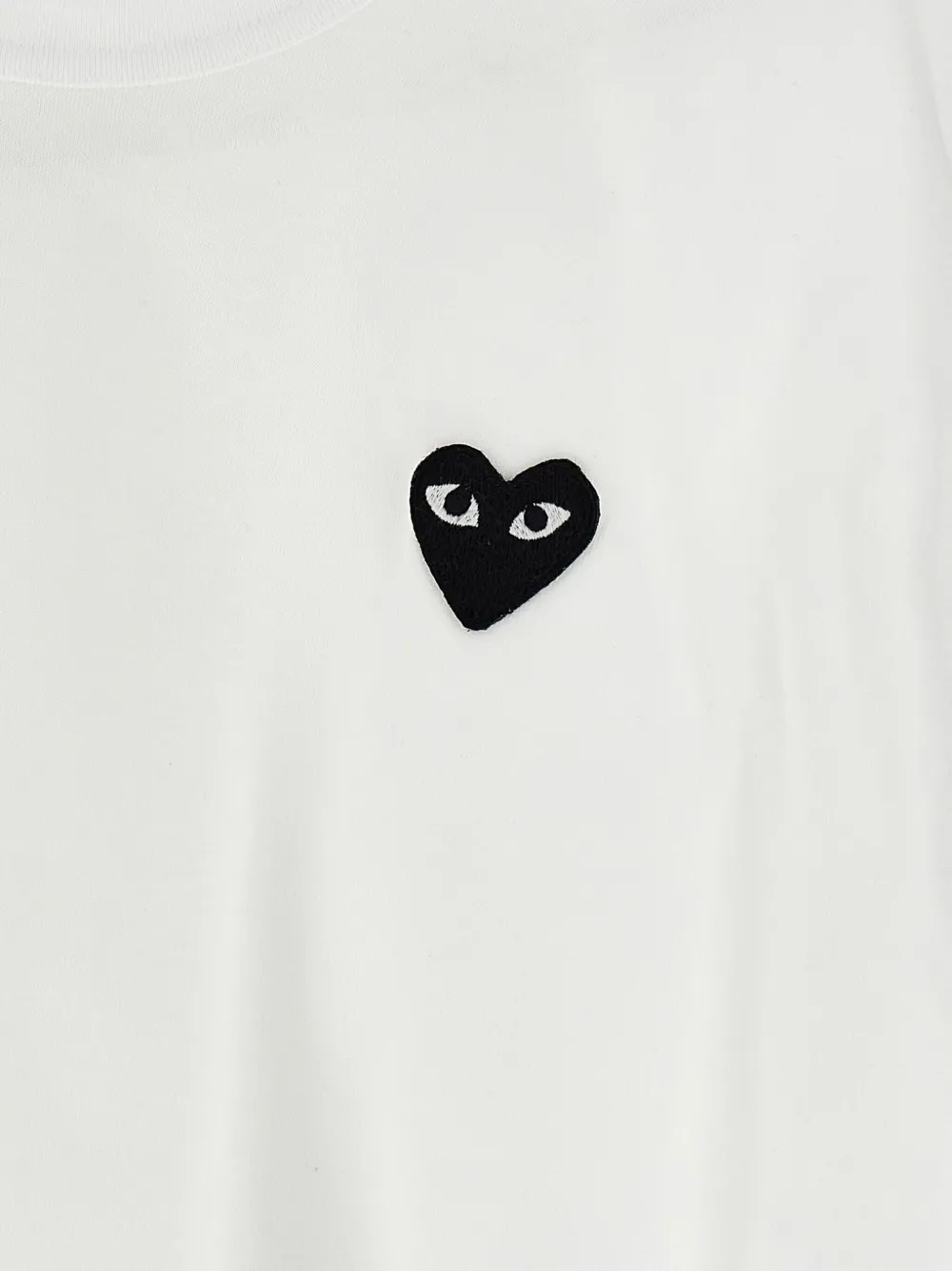 Comme Des Garçons Play T-shirt met hartpatch Wit
