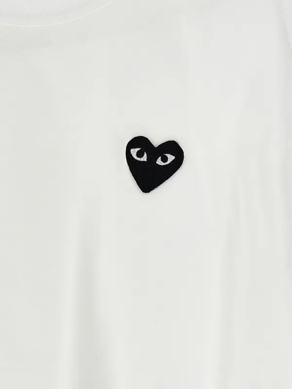 PLAY COMME des GARÇONS ロゴTシャツ XS ホワイト PLAY COMME des GARÇONS: T-SHIRT (WHITE) | DSMG E-SHOP