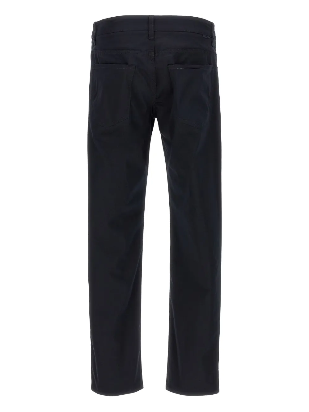 BOSS Maine broek met vijf zakken en logoplakkaat Blauw