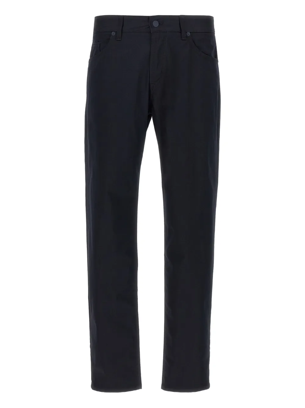 BOSS Maine broek met vijf zakken en logoplakkaat Blauw