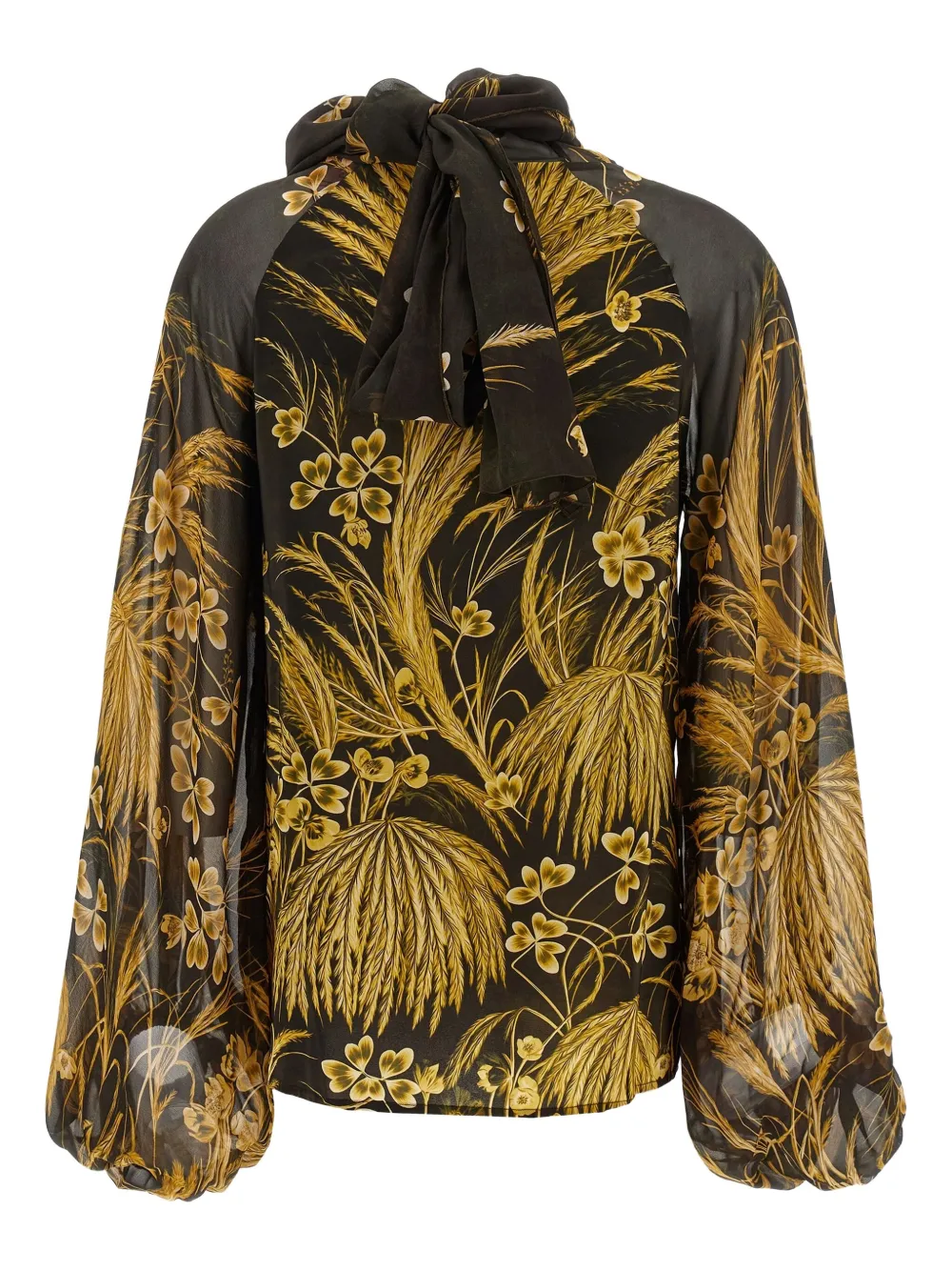 F.R.S For Restless Sleepers floral-print tie-neck blouse | Blouses | Image 2