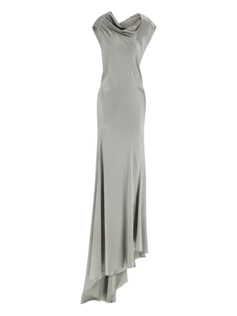 Alberta Ferretti cowl-neck asymmetrical dress