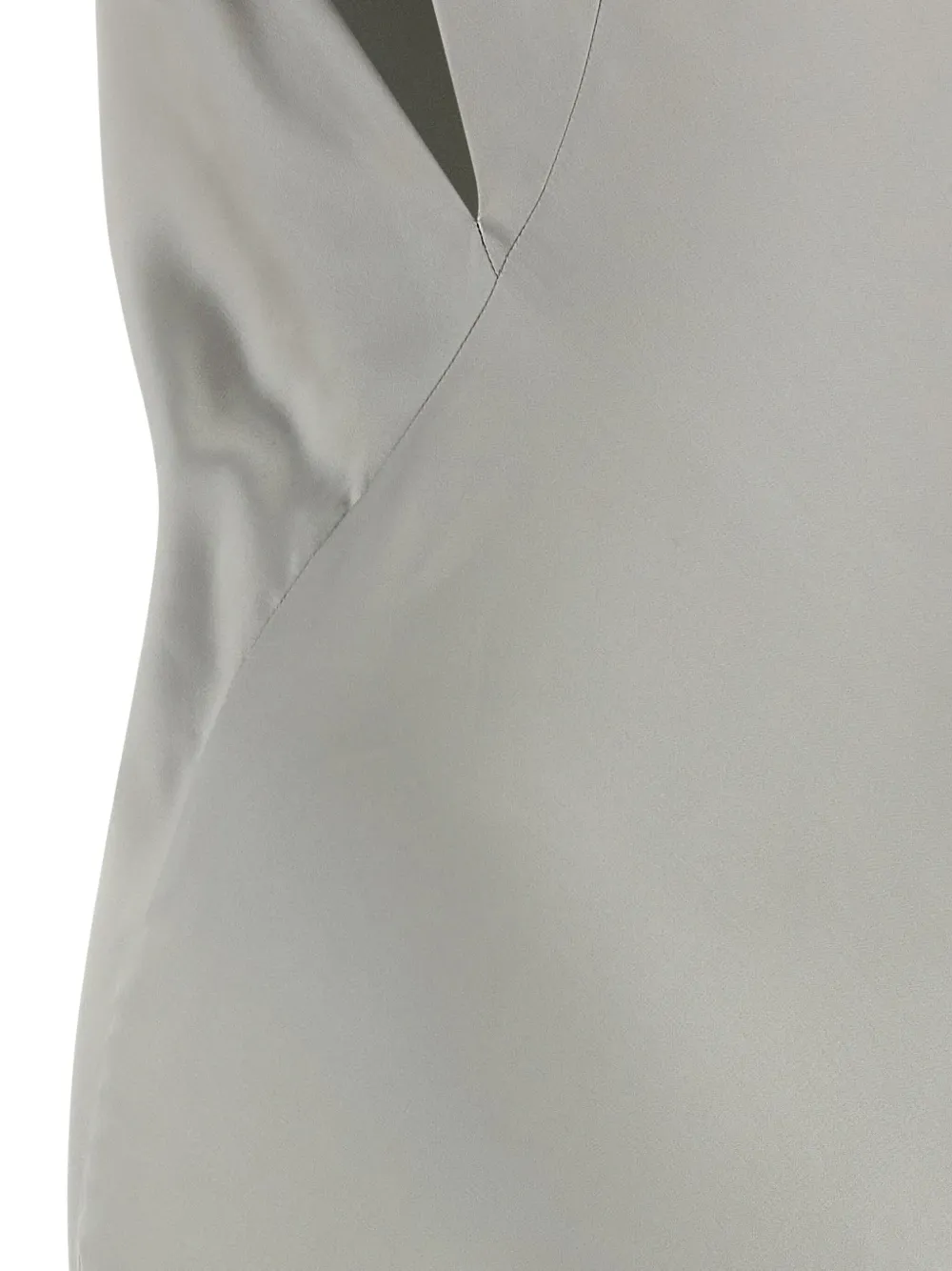 Alberta Ferretti Asymmetrische jurk met col Grijs