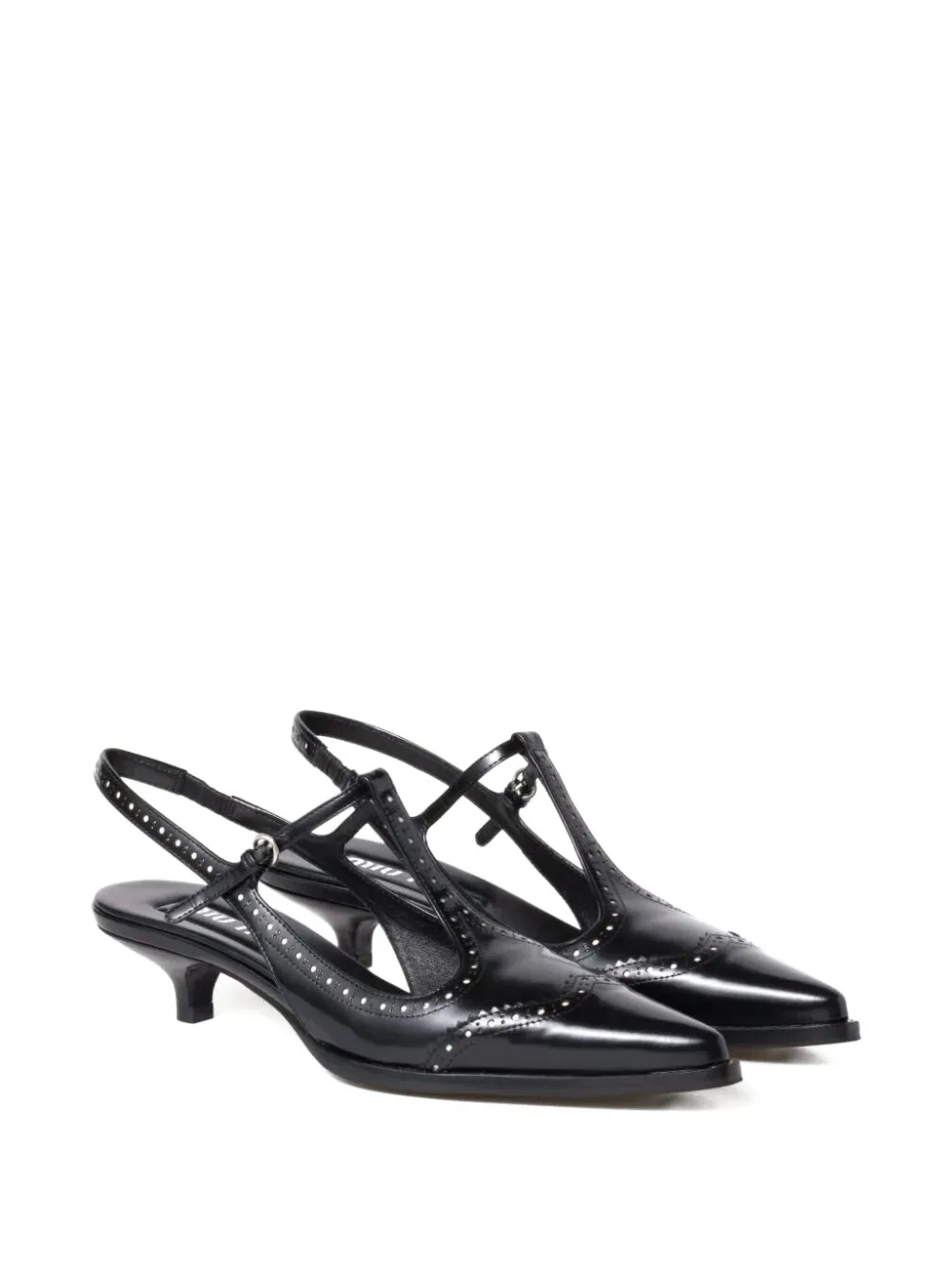 Miu Miu leather t-bar pumps | Heeled Pumps | Image 2