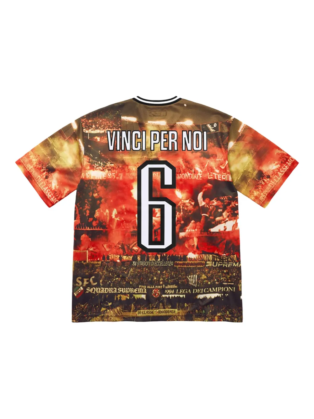 Supreme Venci Per Noi soccer jersey T-shirt Rood