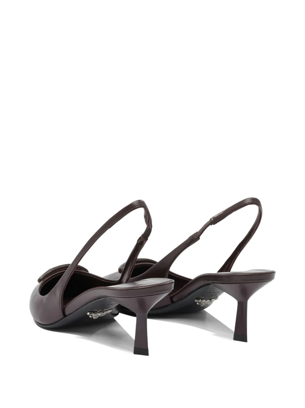 Prada Leren slingback pumps Bruin
