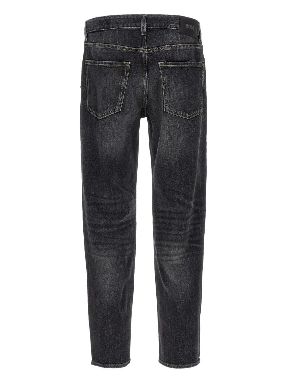 BOSS Jeans met logopatch Grijs