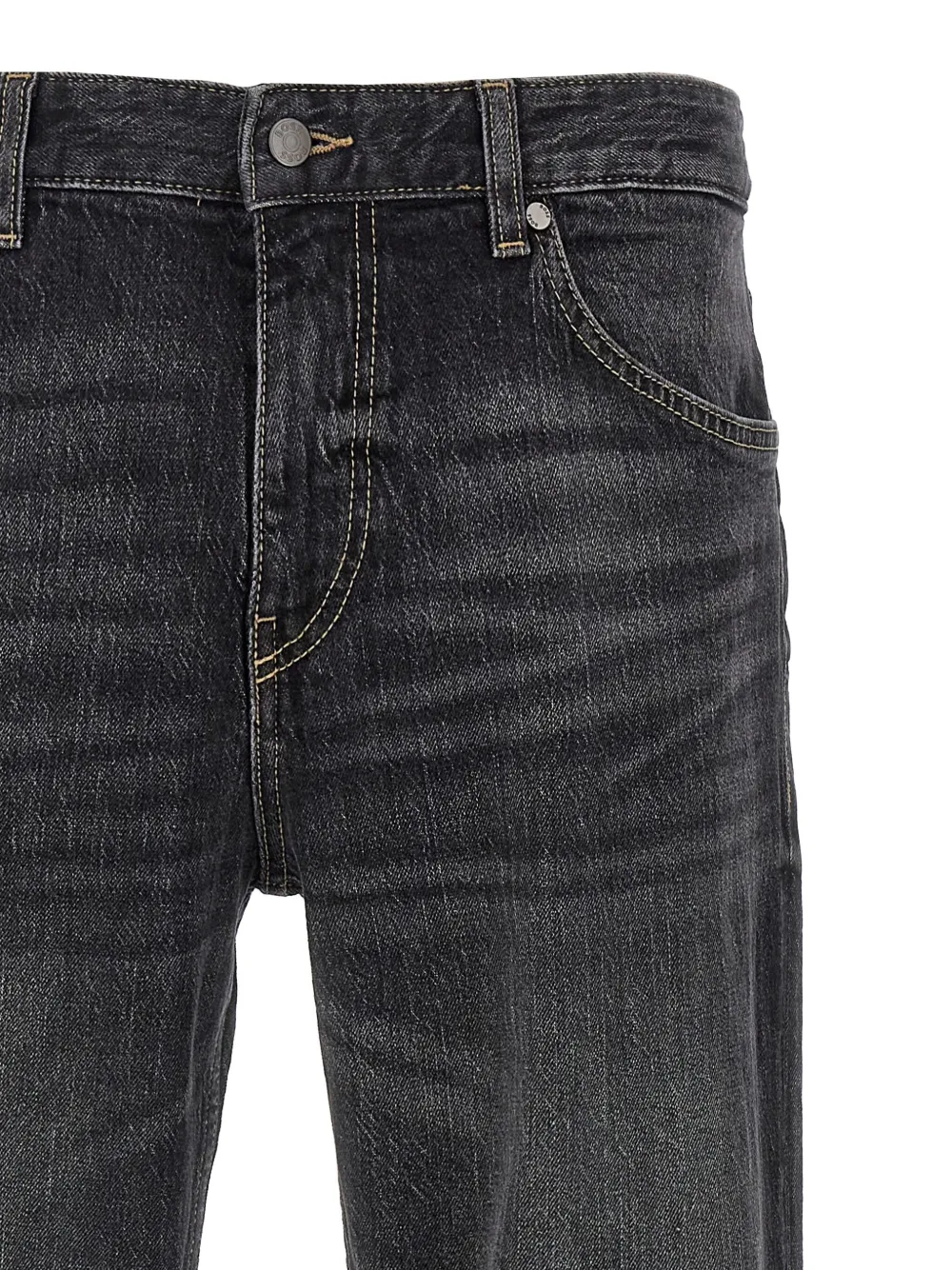 BOSS Jeans met logopatch Grijs