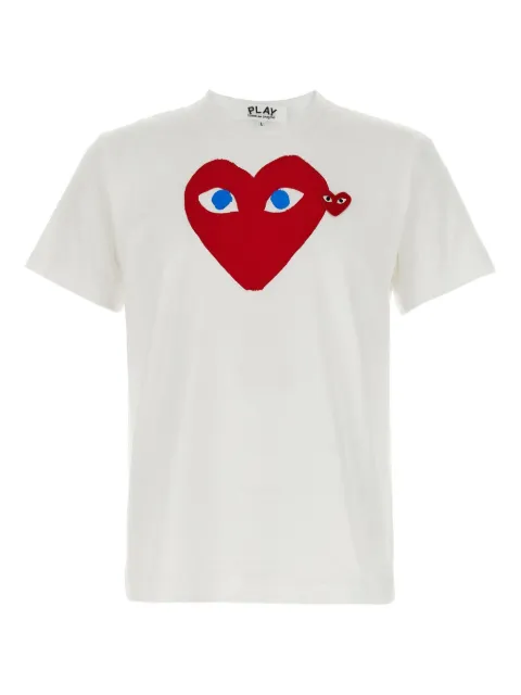 Comme Des Garçons Play heart-print logo patch T-shirt