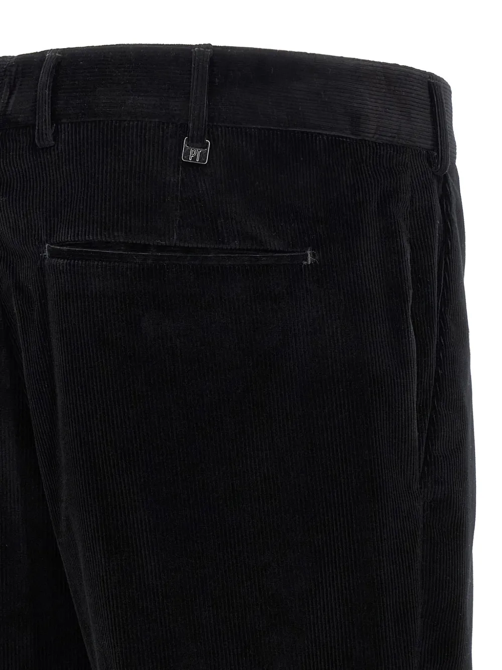 PT Torino Ribfluwelen broek Zwart