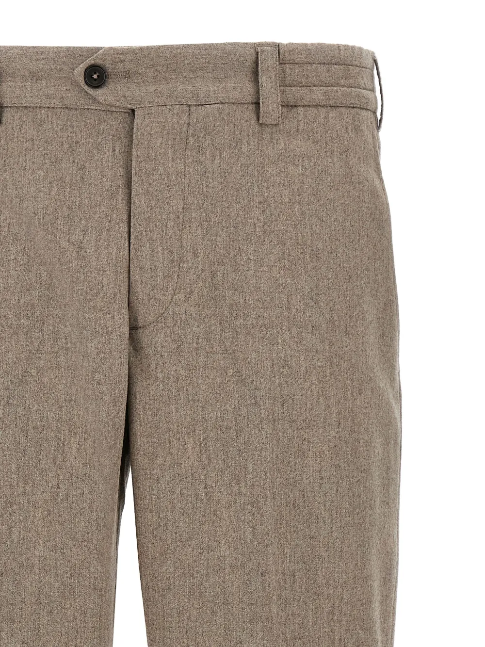 PT Torino Broek met omgeslagen pijpen Beige