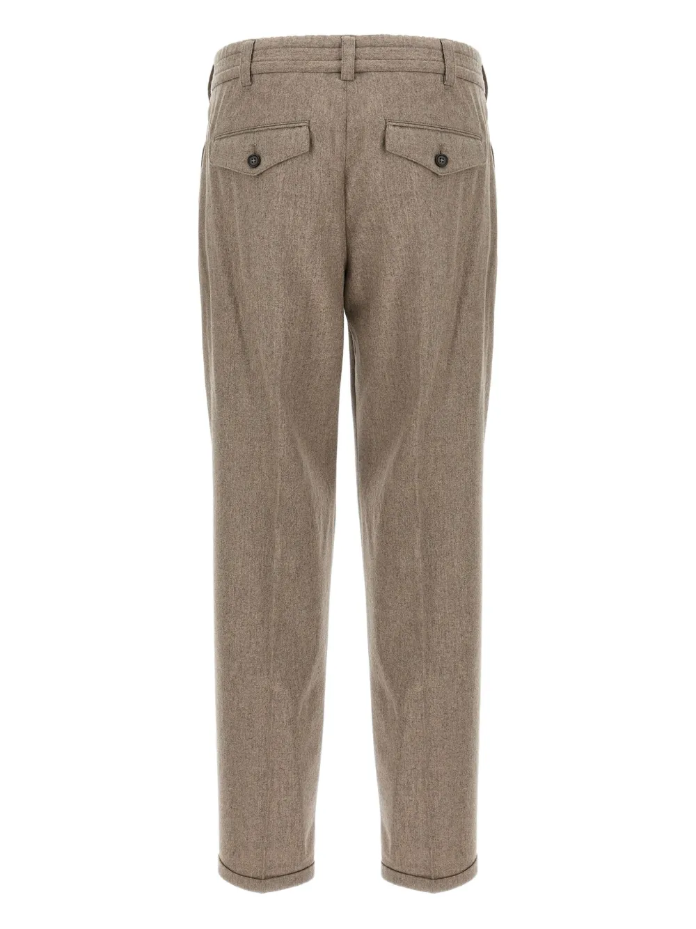 PT Torino Broek met omgeslagen pijpen - Beige
