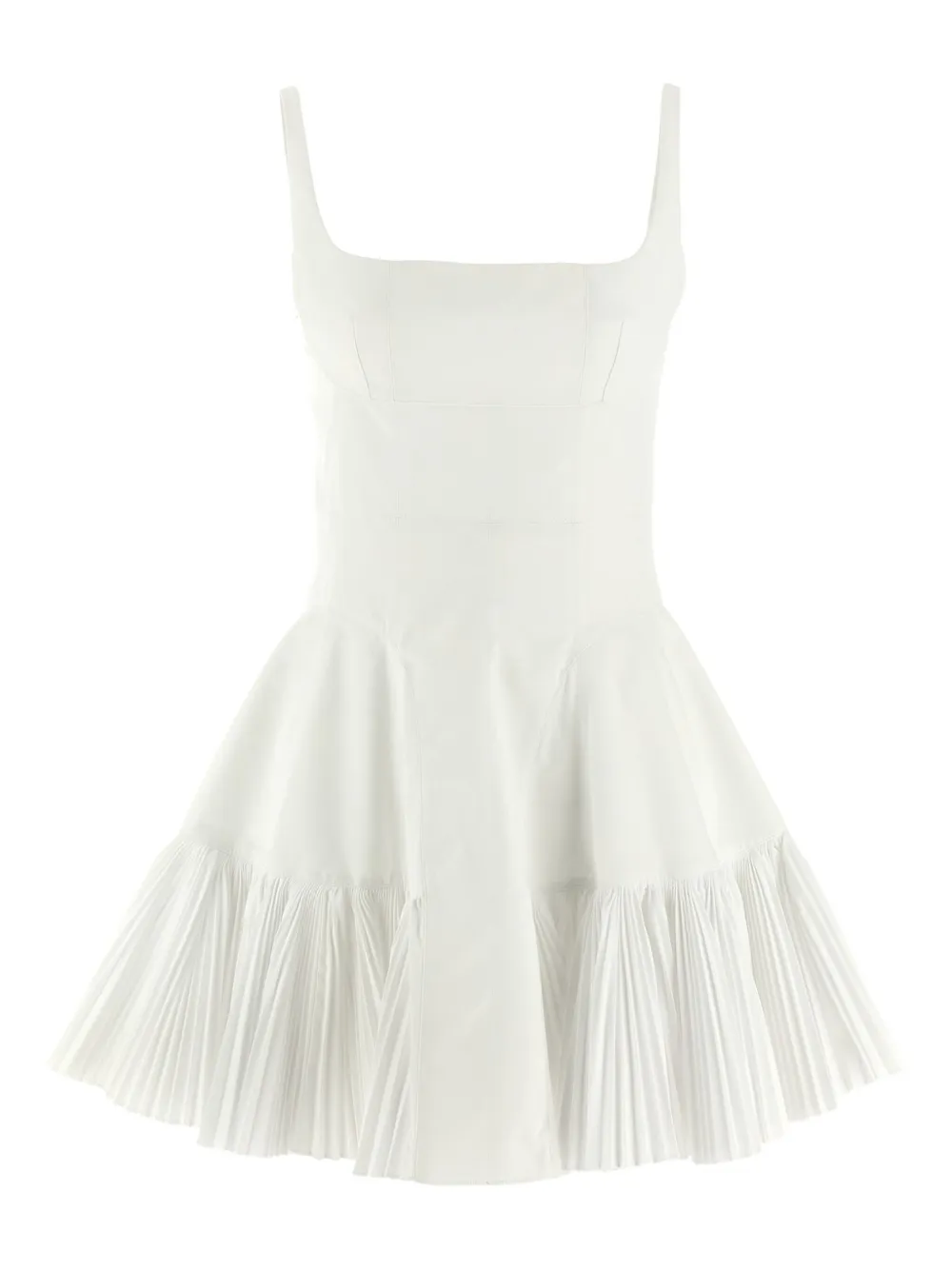 Giovanni Bedin square-neck mini dress - ホワイト Giovanni Bedin square-neck mini dress - ホワイト