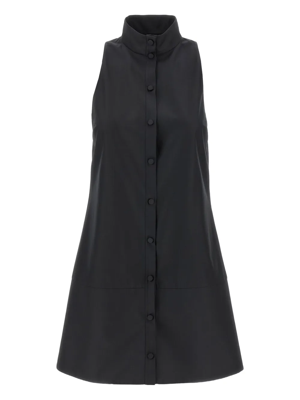 Giovanni Bedin high-neck button-fastening midi dress - ブラック Giovanni Bedin high-neck button-fastening midi dress - ブラック