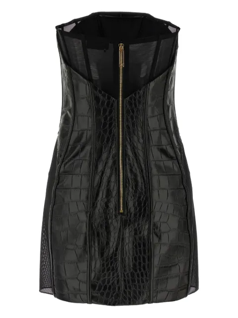 Elisabetta Franchi crocodile-print mini dress