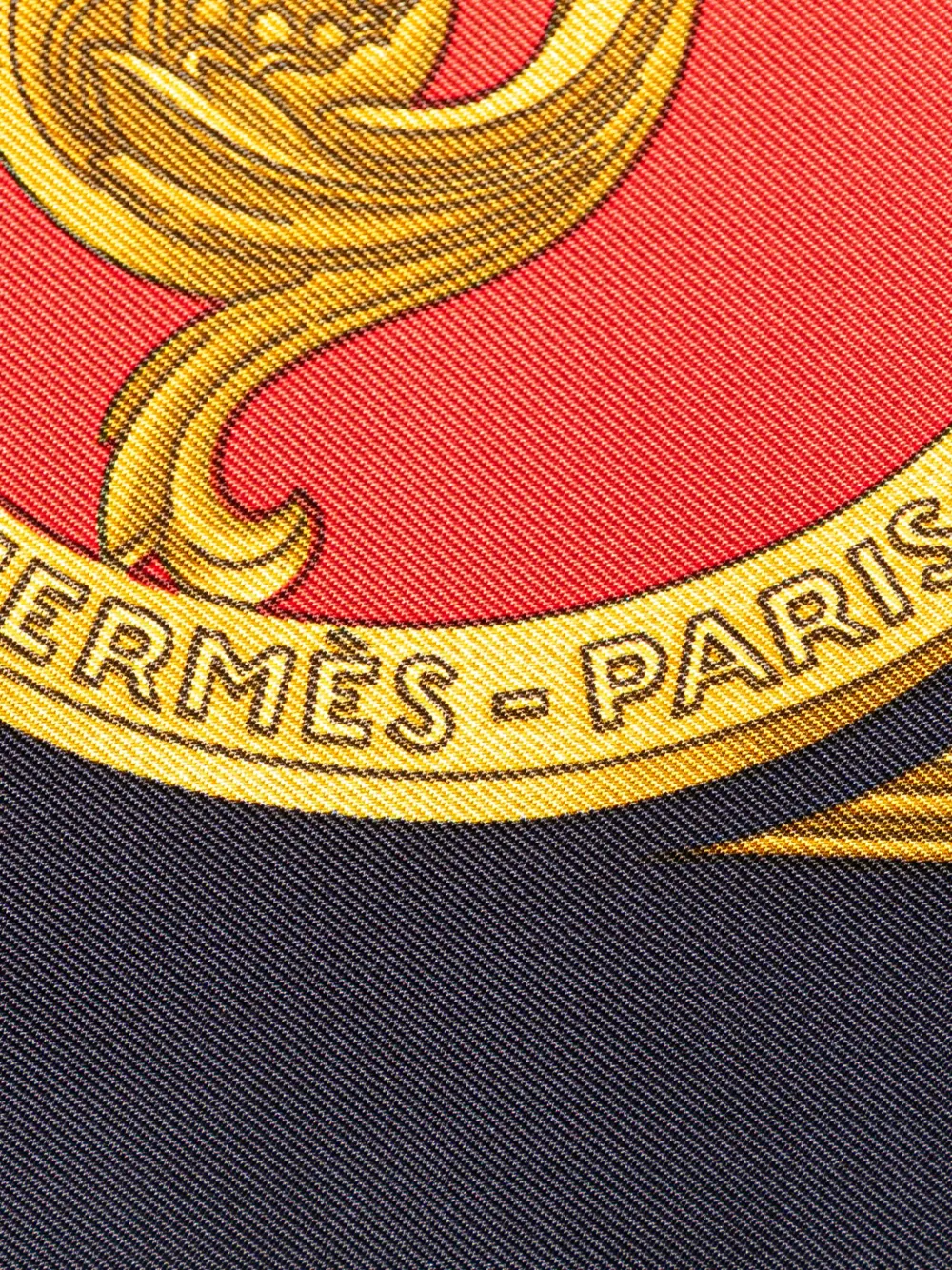 Pre-owned Hermes 20th Century Les Tuileries Silk Scarf Scarves