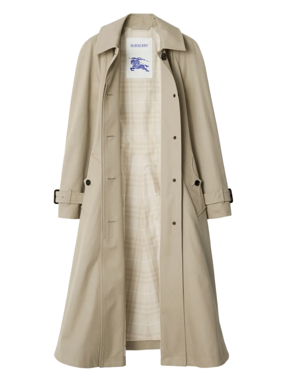 Burberry Ellingham raglan-sleeve belted trench coat Beige