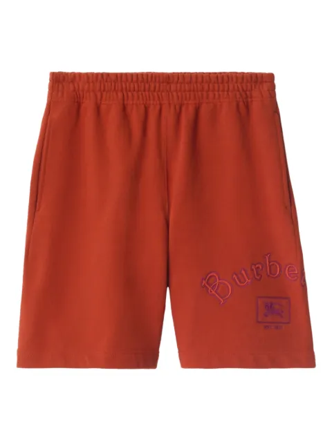 Burberry Gothic logo embroidered shorts