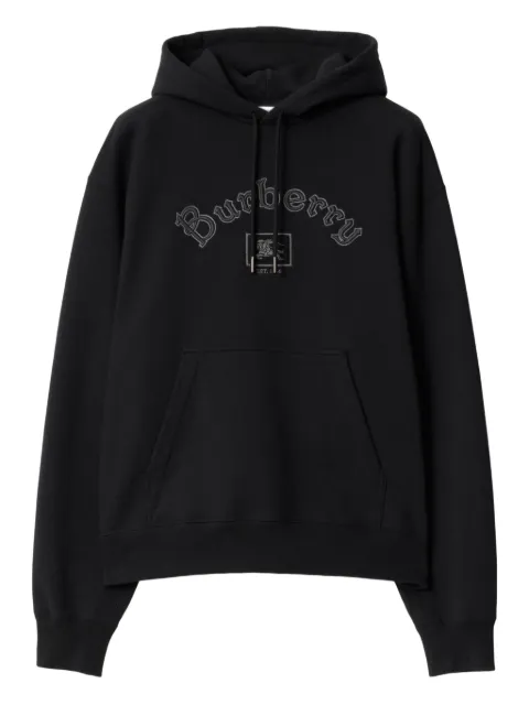 Burberry Gothic logo cotton hoodie