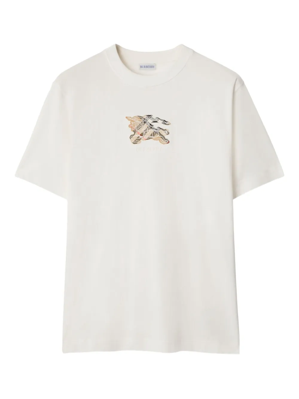 Burberry EKD Check cotton T-shirt Wit