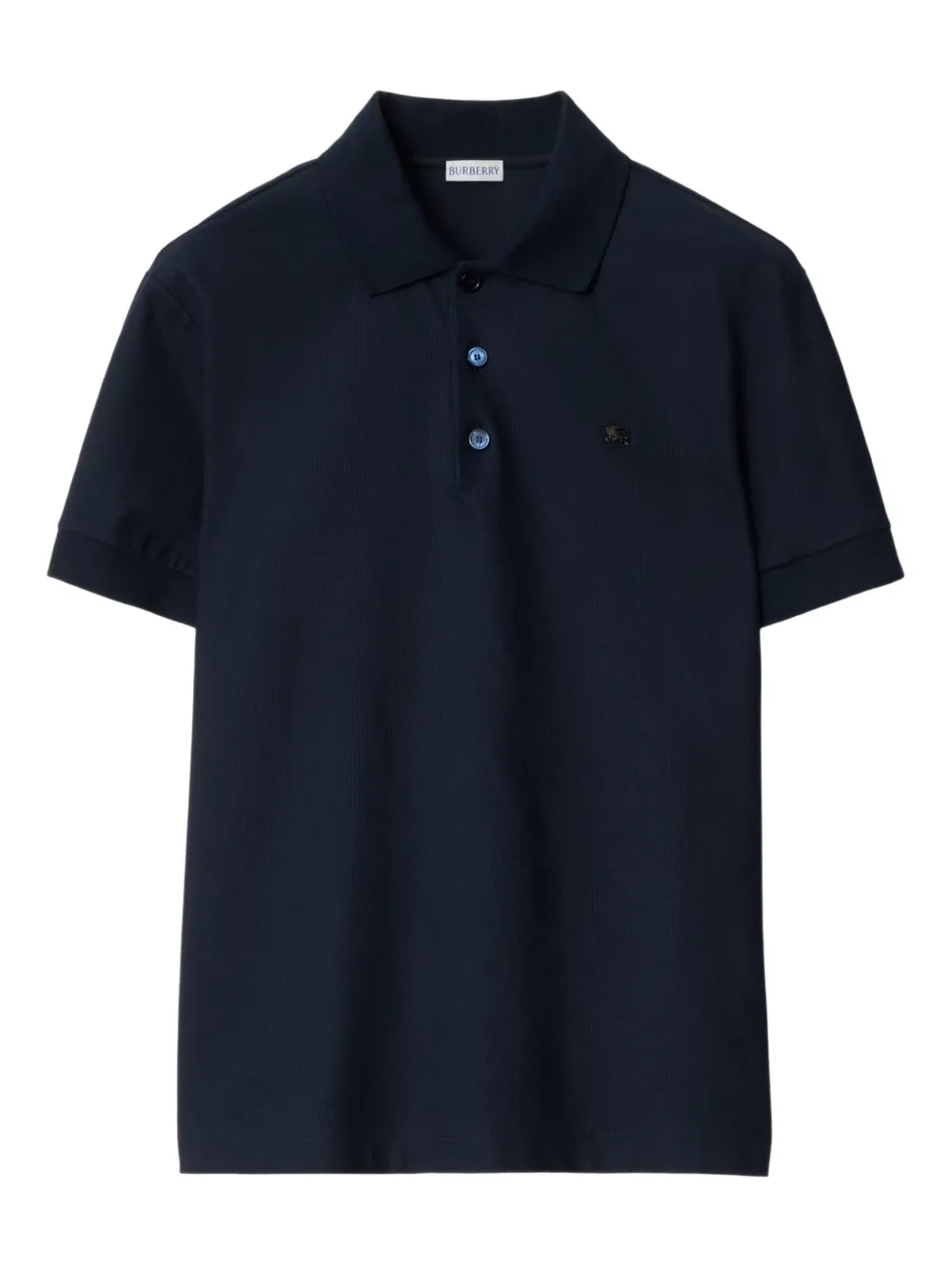 Burberry cotton polo shirt Blauw