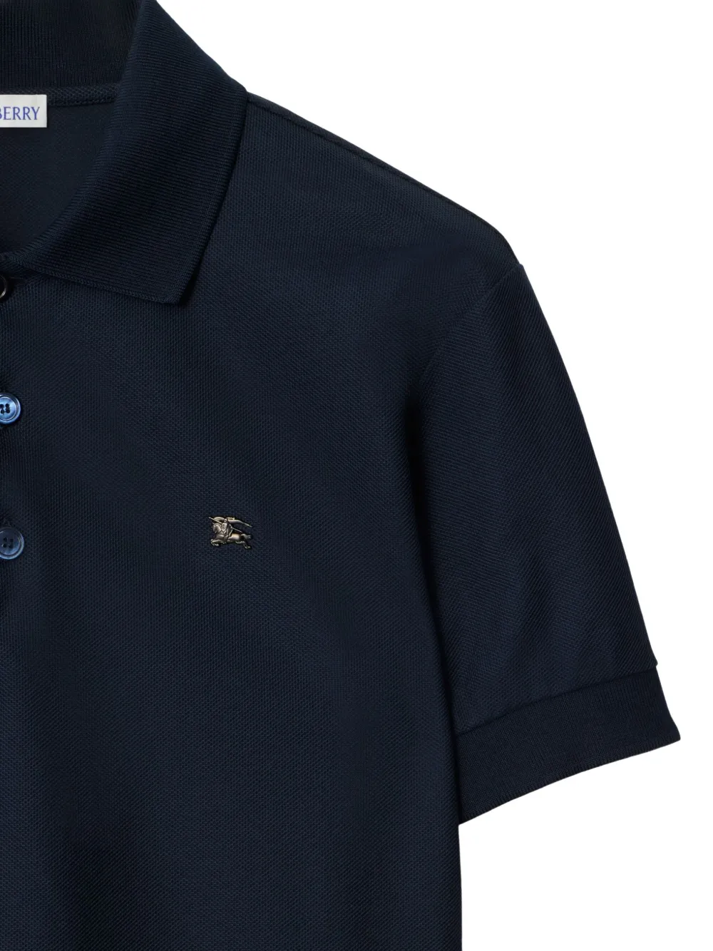 Burberry cotton polo shirt Blauw