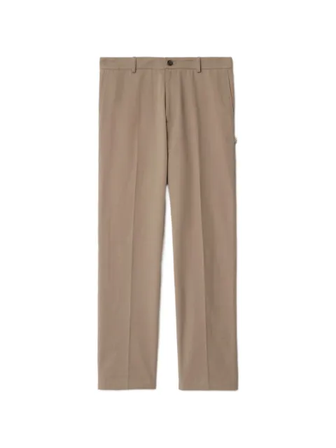 Burberry Calça de algodão com vinco