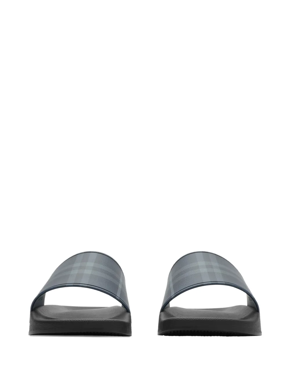 Burberry check print slides Blue
