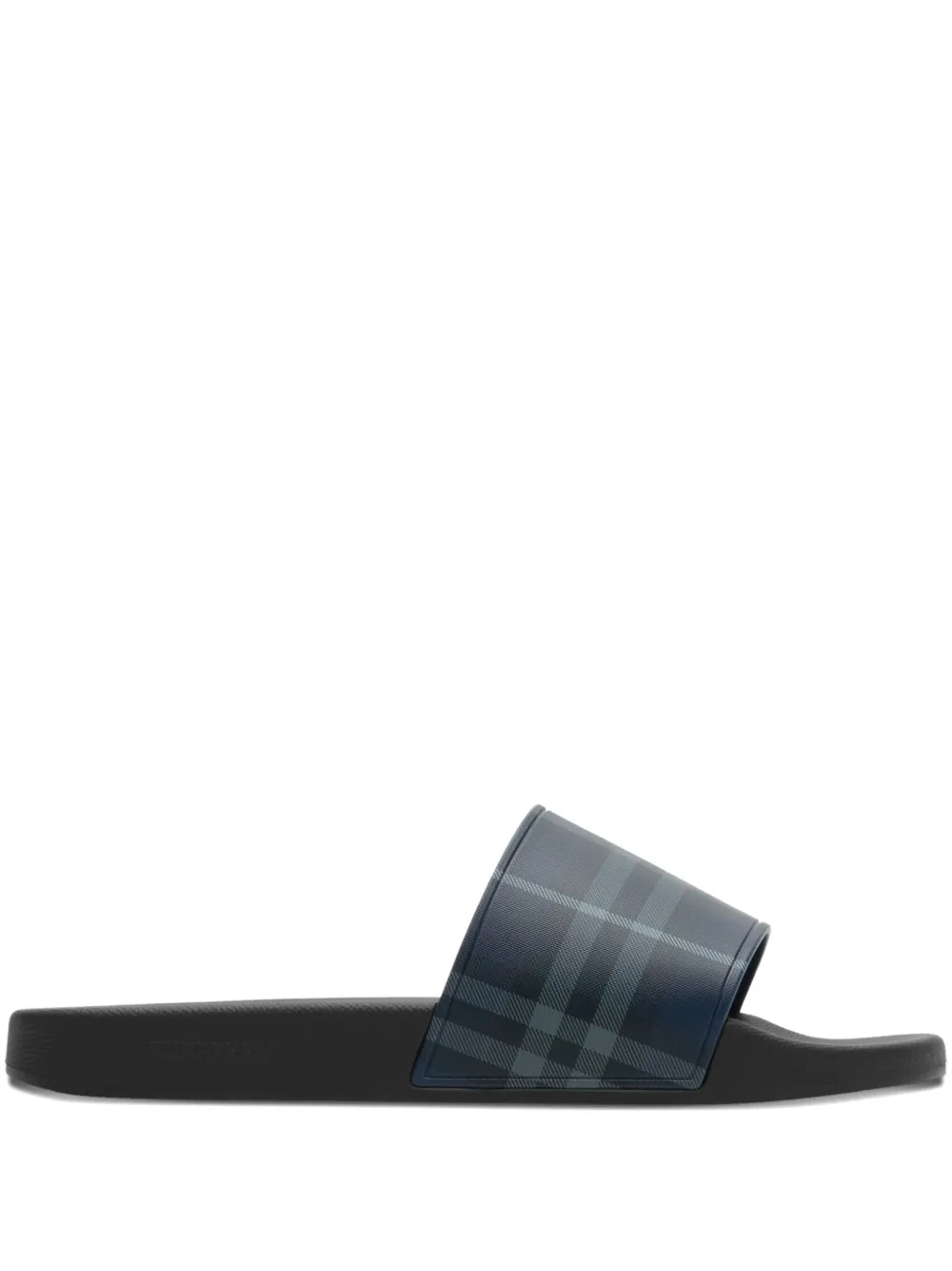 Burberry check print slides Blue